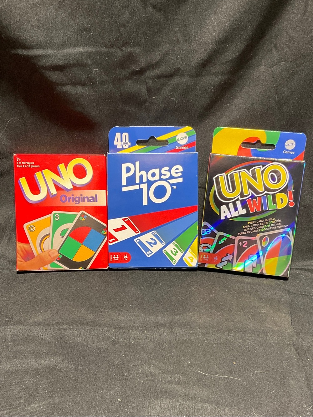 3 Packs Card Games by Mattel.